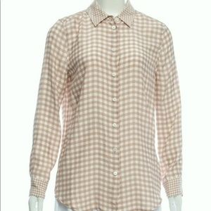 Equipment gingham blouse
